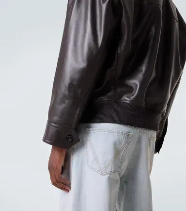 Bottega Veneta Intrecciato leather jacket | Thumbnail 5