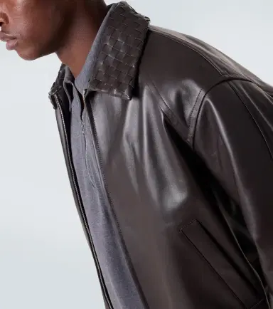 Bottega Veneta Intrecciato leather jacket | Thumbnail 7