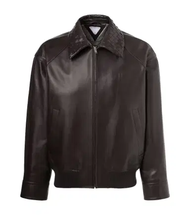Bottega Veneta Intrecciato leather jacket | Thumbnail 1