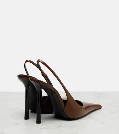 Saint Laurent Vendome 110 leather slingback pumps | Thumbnail 3