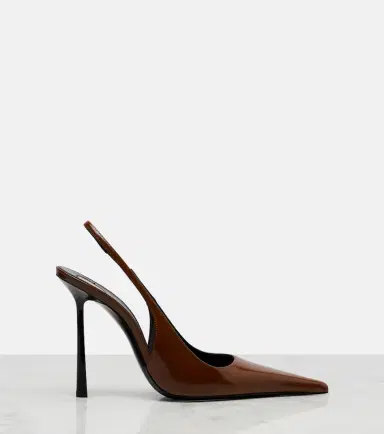 Saint Laurent Vendome 110 leather slingback pumps | Thumbnail 4