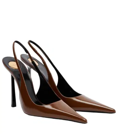 Saint Laurent Vendome 110 leather slingback pumps | Thumbnail 1