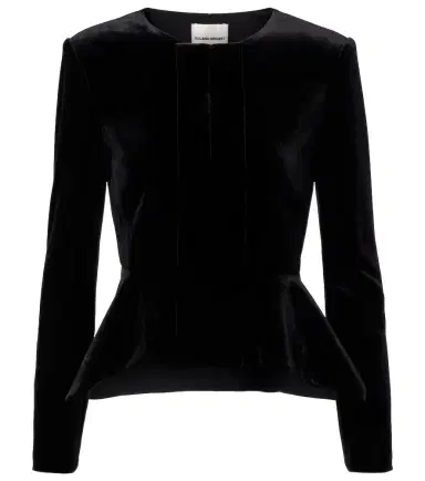 Roland Mouret Peplum velvet jacket | Thumbnail 1 Roland Mouret Peplum velvet jacket | Thumbnail 1