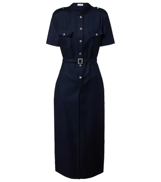 Belted shirt dress