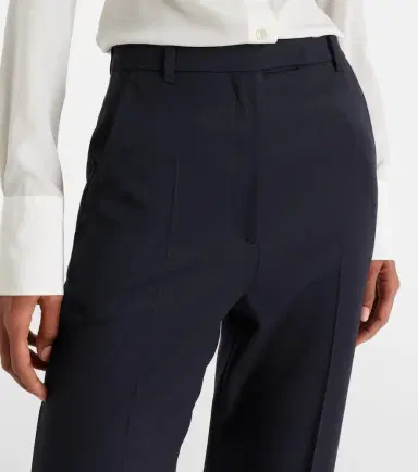 Alexander McQueen Wool grain de poudre straight pants | Thumbnail 3