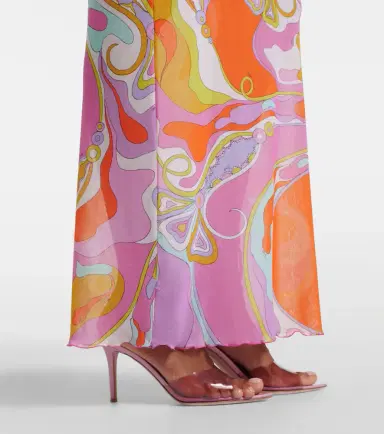 Pucci Orchidee sheer tulle maxi dress | Thumbnail 5