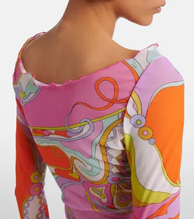 PUCCI Orchidee sheer tulle top | Thumbnail 3 PUCCI Orchidee sheer tulle top | Thumbnail 3