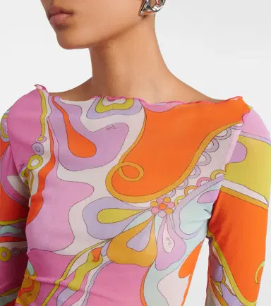 PUCCI Orchidee sheer tulle top | Thumbnail 5 PUCCI Orchidee sheer tulle top | Thumbnail 5