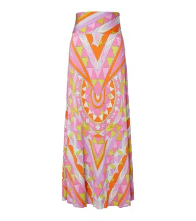 PUCCI Manuba jersey satin maxi skirt | Thumbnail 1