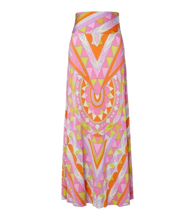 Pucci Manuba jersey satin maxi skirt