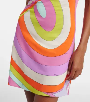 PUCCI Iride draped satin jersey minidress | Thumbnail 2