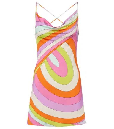 PUCCI Iride draped satin jersey minidress | Thumbnail 1