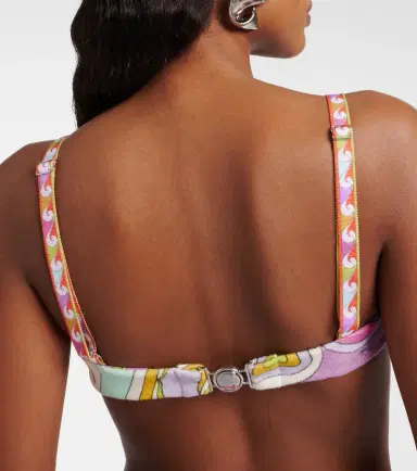 PUCCI Orchidee cotton terry bikini top | Thumbnail 3