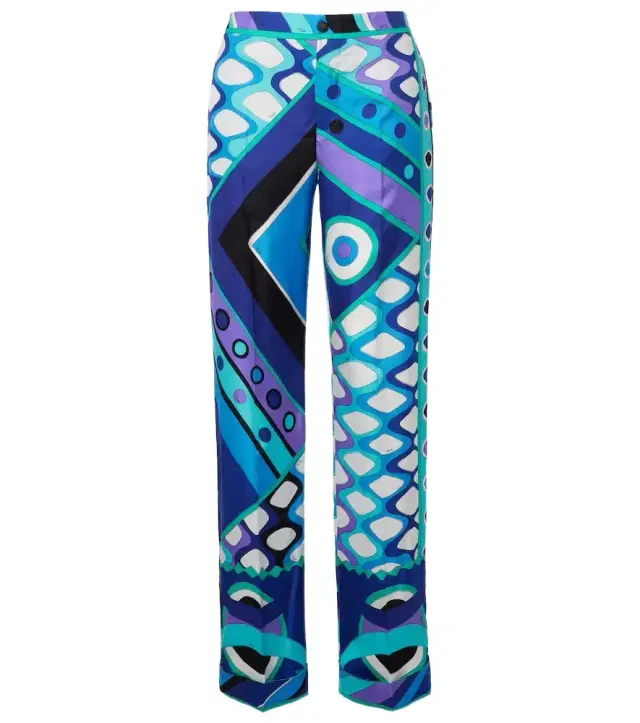 Pucci Vivara silk wide-leg pants