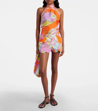 PUCCI Orchidee scalloped cotton shorts | Thumbnail 5 PUCCI Orchidee scalloped cotton shorts | Thumbnail 5