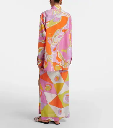Pucci Orchidee cotton beach cover-up | Thumbnail 3