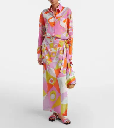 Pucci Orchidee cotton beach cover-up | Thumbnail 4