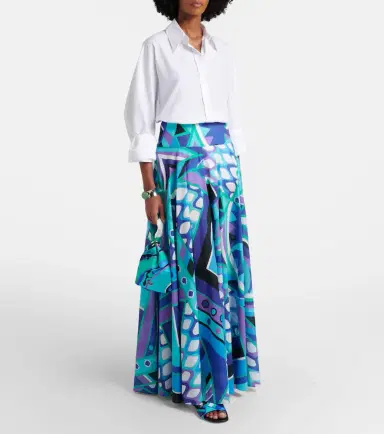 PUCCI Vivara cotton maxi skirt | Thumbnail 4 PUCCI Vivara cotton maxi skirt | Thumbnail 4