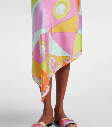 PUCCI Occhi silk twill midi dress | Thumbnail 5