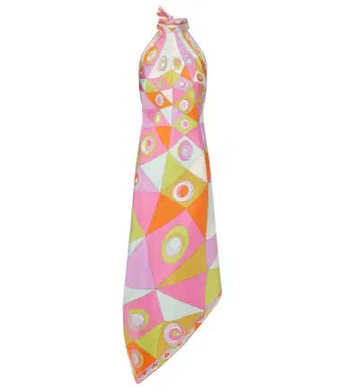 PUCCI Occhi silk twill midi dress | Thumbnail 1