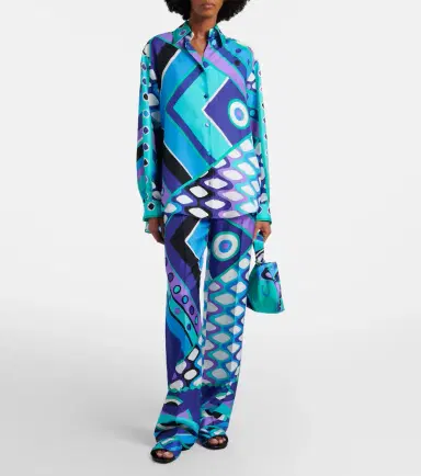 PUCCI Vivara silk twill shirt | Thumbnail 2 PUCCI Vivara silk twill shirt | Thumbnail 2