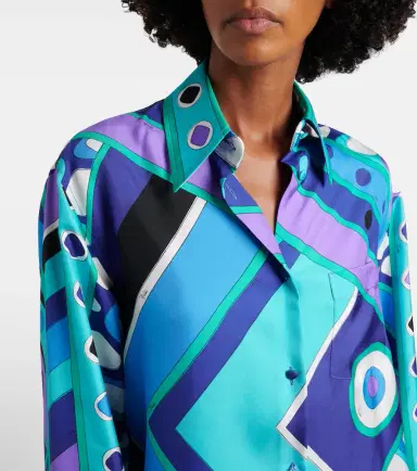 PUCCI Vivara silk twill shirt | Thumbnail 5 PUCCI Vivara silk twill shirt | Thumbnail 5