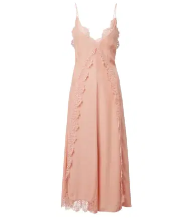 Stella McCartney Lace-trimmed silk midi dress | Thumbnail 1