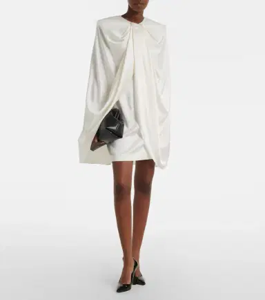 Stella McCartney Draped caped minidress | Thumbnail 4
