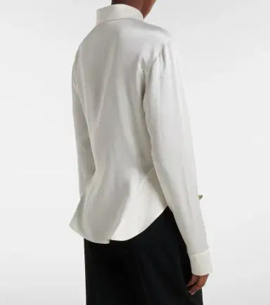 Stella McCartney Peplum satin shirt | Thumbnail 4 Stella McCartney Peplum satin shirt | Thumbnail 4
