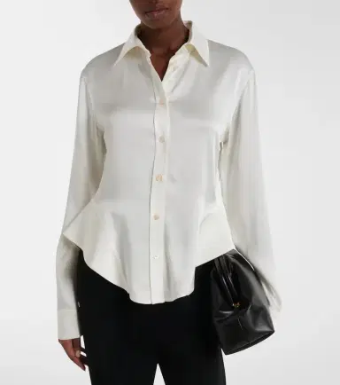Stella McCartney Peplum satin shirt | Thumbnail 5 Stella McCartney Peplum satin shirt | Thumbnail 5