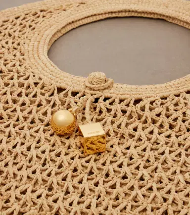 Jacquemus Spiaggia raffia top-handle bag | Thumbnail 3