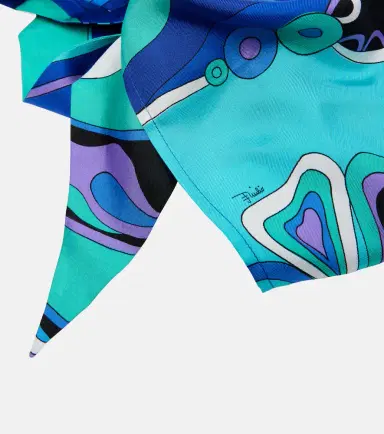 Pucci Iride silk twill head wrap | Thumbnail 5