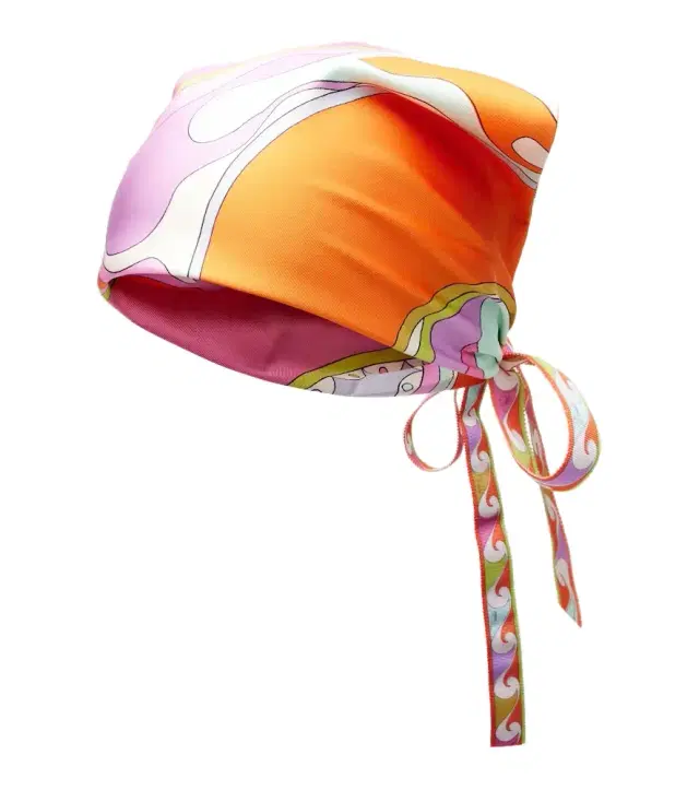 Pucci Orchidee silk twill head wrap