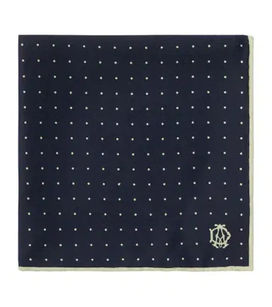 Dunhill Polka-dot silk pocket square | Thumbnail 1 Dunhill Polka-dot silk pocket square | Thumbnail 1