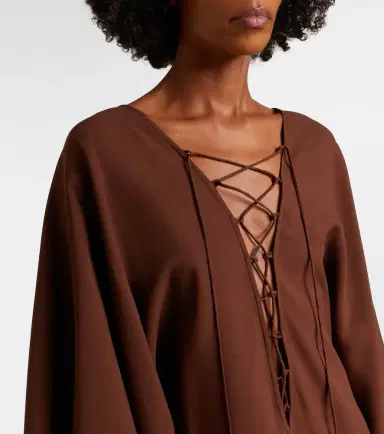 Taller Marmo Sahara crêpe cady kaftan | Thumbnail 3 Taller Marmo Sahara crêpe cady kaftan | Thumbnail 3