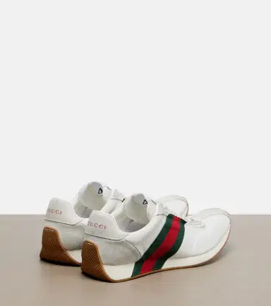 Gucci Tempo suede-trimmed sneakers | Thumbnail 2