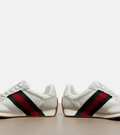 Gucci Tempo suede-trimmed sneakers | Thumbnail 4