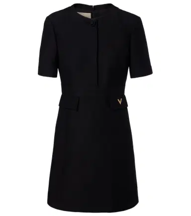 Valentino Crepe Couture VGold minidress | Thumbnail 1 Valentino Crepe Couture VGold minidress | Thumbnail 1
