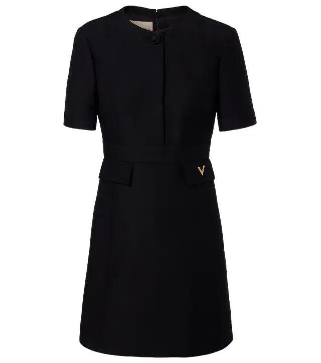 Valentino Crepe Couture VGold minidress
