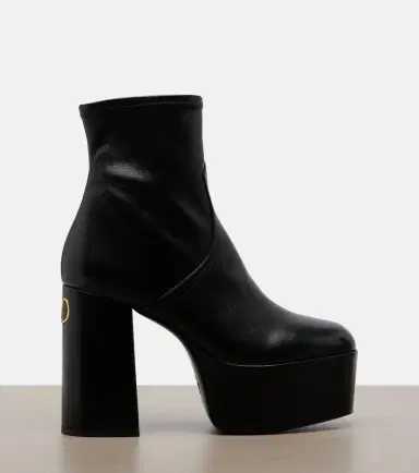 Valentino Garavani Fawcette leather platform ankle boots | Thumbnail 2
