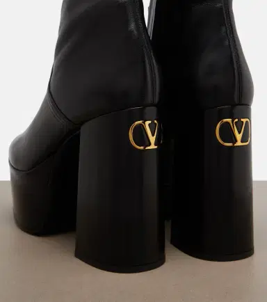 Valentino Garavani Fawcette leather platform ankle boots | Thumbnail 4