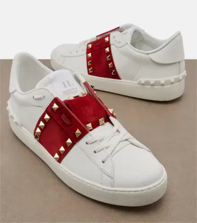 Valentino Garavani Rockstud Untitled leather sneakers | Thumbnail 2 Valentino Garavani Rockstud Untitled leather sneakers | Thumbnail 2