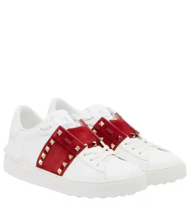 Valentino Garavani Rockstud Untitled leather sneakers | Thumbnail 1 Valentino Garavani Rockstud Untitled leather sneakers | Thumbnail 1