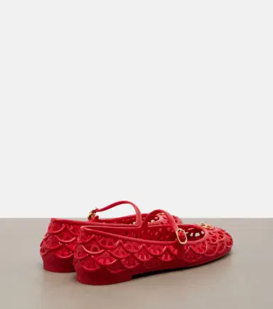 Valentino Garavani Ondette VLogo scalloped Mary Jane flats | Thumbnail 4 Valentino Garavani Ondette VLogo scalloped Mary Jane flats | Thumbnail 4