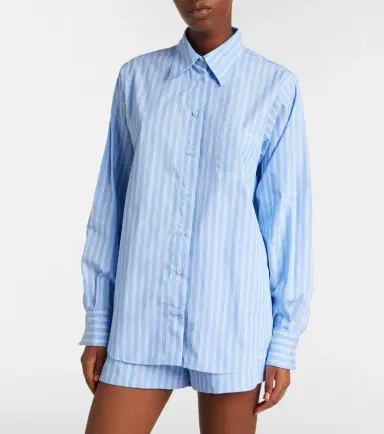 Hunza G Striped cotton polin shirt | Thumbnail 3 Hunza G Striped cotton polin shirt | Thumbnail 3