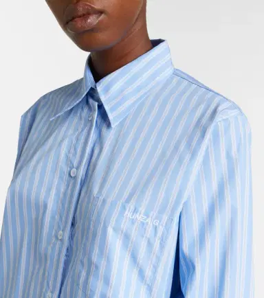 Hunza G Striped cotton polin shirt | Thumbnail 4 Hunza G Striped cotton polin shirt | Thumbnail 4