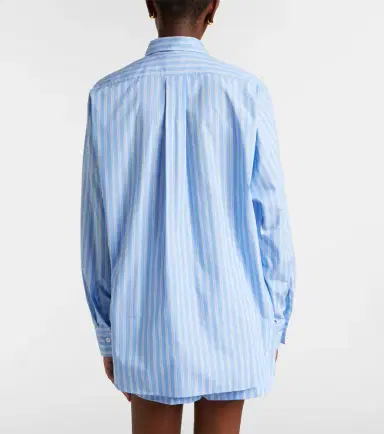 Hunza G Striped cotton polin shirt | Thumbnail 5 Hunza G Striped cotton polin shirt | Thumbnail 5