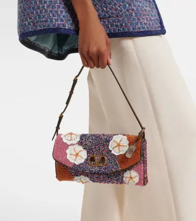 Valentino Garavani DeVain Small floral embellished shoulder bag | Thumbnail 5 Valentino Garavani DeVain Small floral embellished shoulder bag | Thumbnail 5