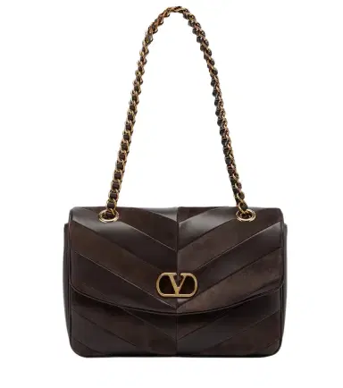 Valentino Garavani Djuna Medium chevron leather shoulder bag | Thumbnail 1