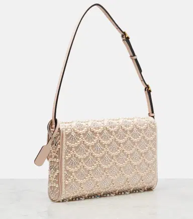 Valentino Garavani DeVain Small embellished satin shoulder bag | Thumbnail 2 Valentino Garavani DeVain Small embellished satin shoulder bag | Thumbnail 2
